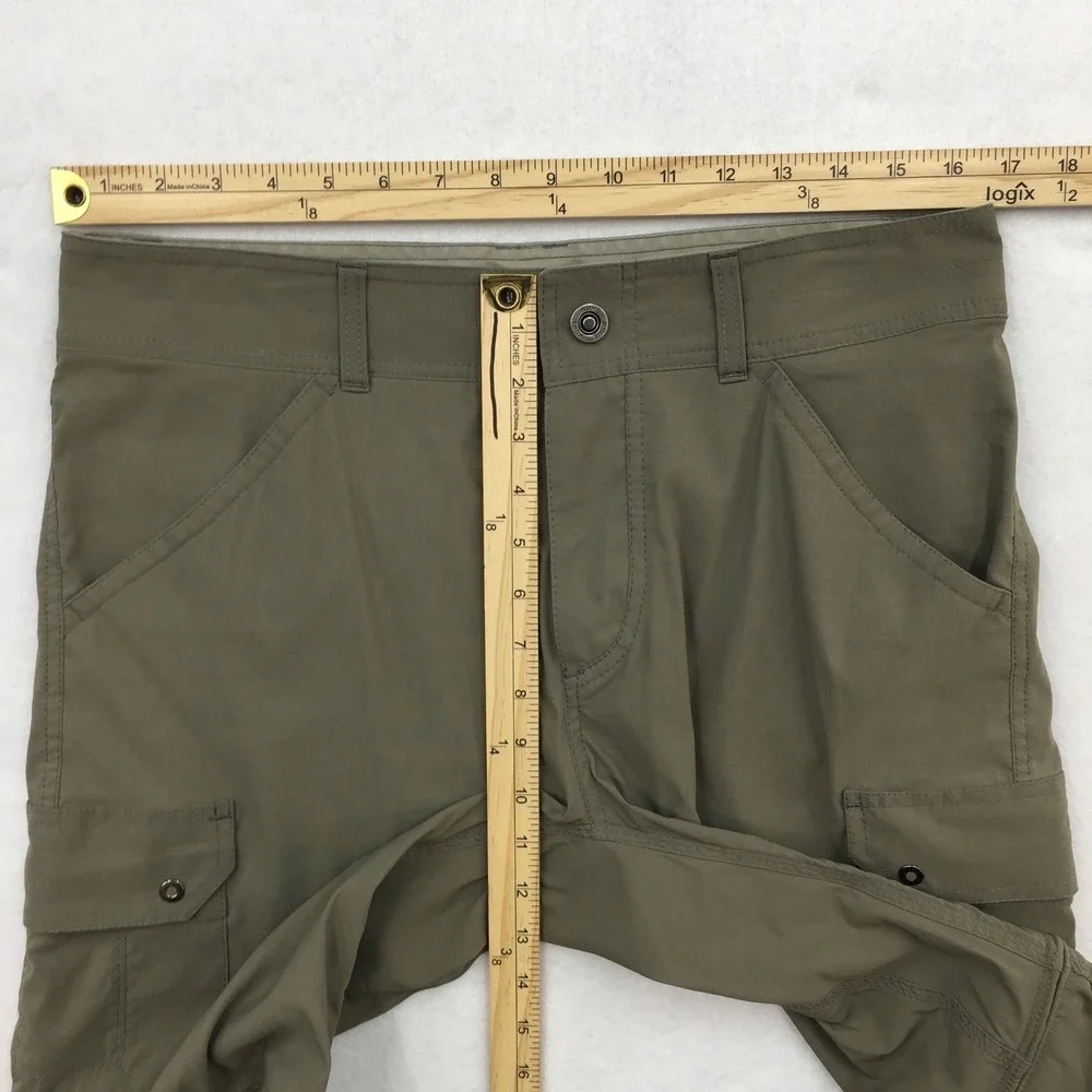 KUHL Renegade Convertible Stealth Pants Mens 32x32 Green Cargo Hiking Zip Off